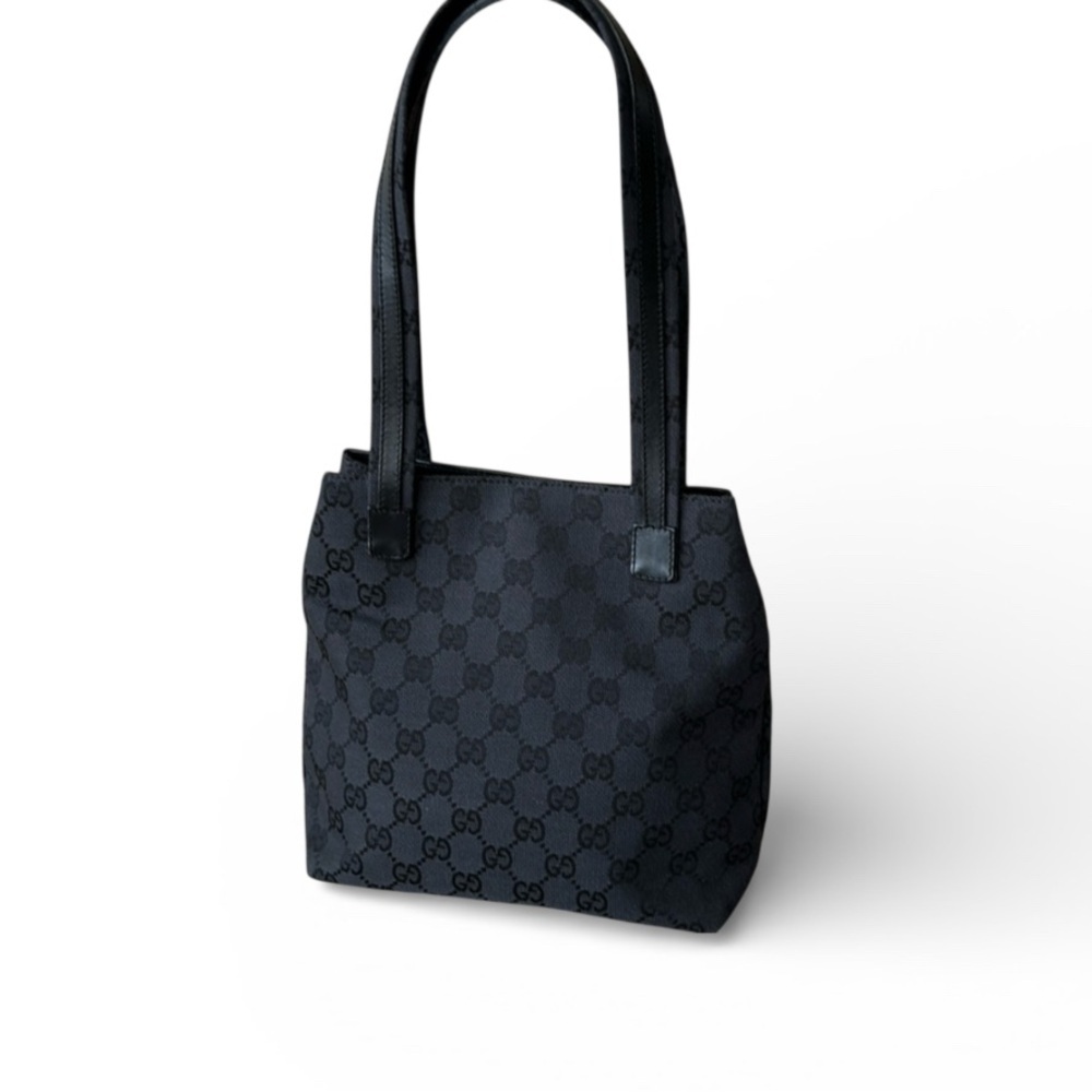 Gucci Black Monogram Tote Bag - Picture 3 of 16